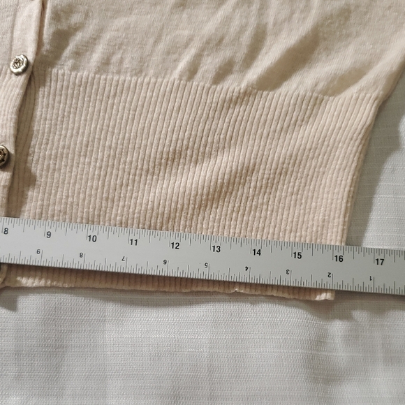 Anthropologie Charlie and Robin Beige Wool Cotton Alpaca Cardigan Size XL - Picture 13 of 15